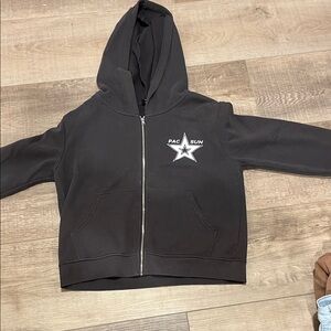 PacSun Star Logo Black Zip Up